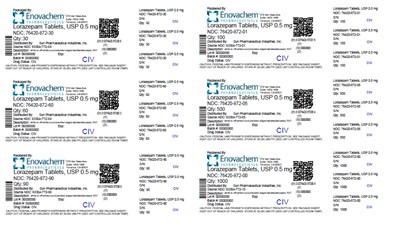 spl-lorazepam tablet-label 0.5 mg.jpg label, 0.5 mg - spl lorazepam tablet label 0.5 mg